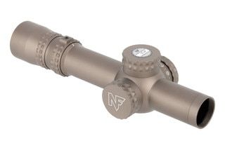 Nightforce NX8 1-8X24mm FFP Rifle Scope with FC-DMX Reticle has a Dark Earth anodized finish